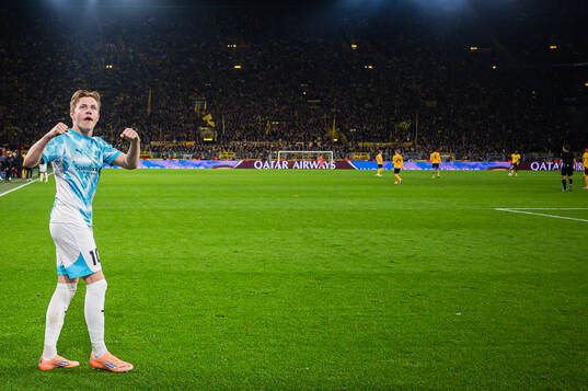 Jens Petter Hauge of Bodø/Glimt celebrates