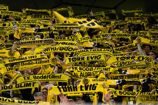 Spectators in the stands