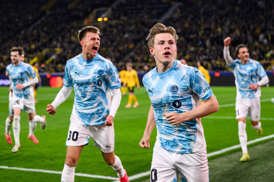 Jens Petter Hauge of Bodø/Glimt celebrates