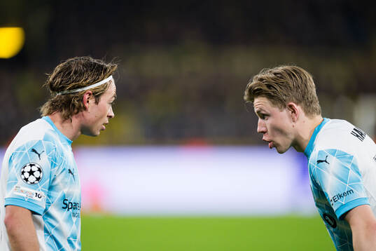Patrick Berg and Jens Petter Hauge of Bodø/Glimt