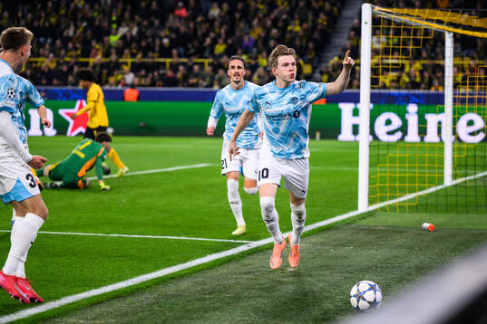 Jens Petter Hauge of Bodø/Glimt celebrates