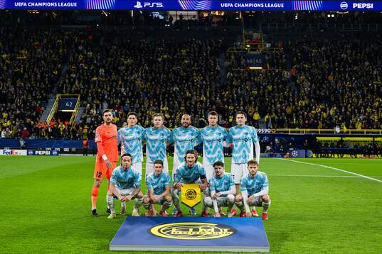 The starting eleven of Bodø/Glimt, from the top left;