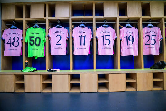 Match jerseys of Malmö FF