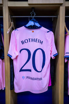 Erik Botheim of Malmö FF jersey in the lockerroom