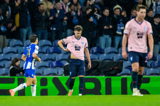 Colin Rösler of Malmö FF looks dejected