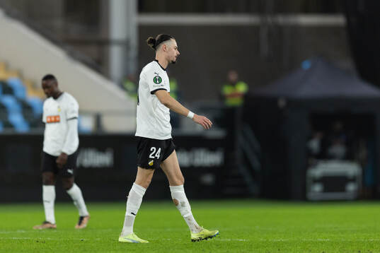Amor Layouni of Häcken looks dejected