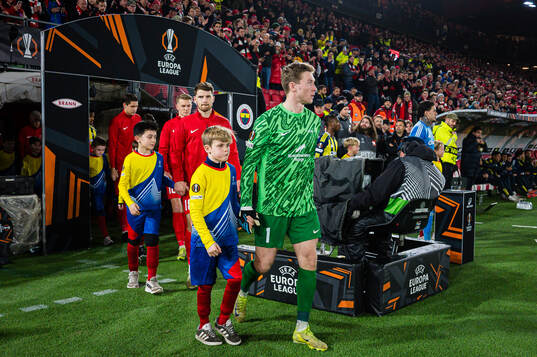Goalkeeper Mathias Dyngeland of Brann