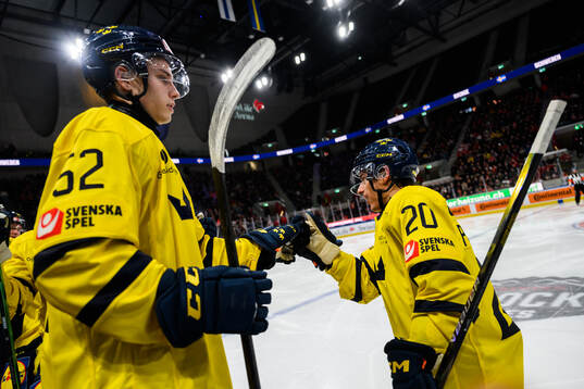 Andre Petersson of Sweden celebrates