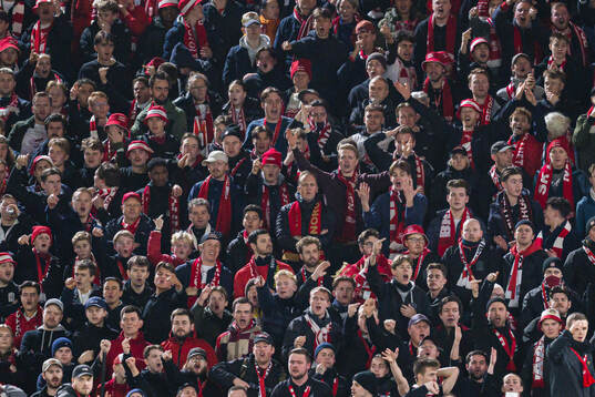 Spectators in the stands