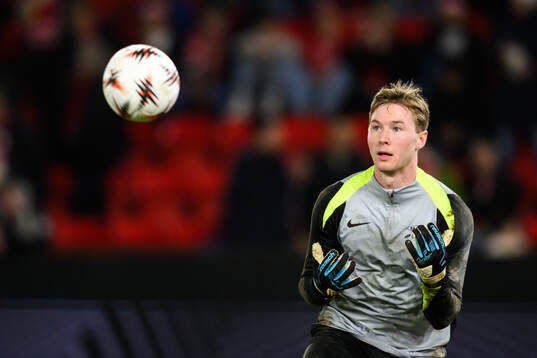 Goalkeeper Mathias Dyngeland of Brann