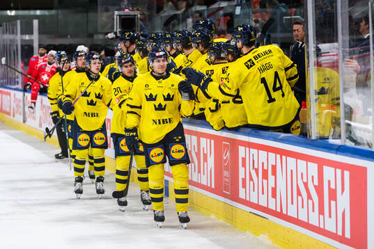 Pär Lindholm of Sweden celebrates