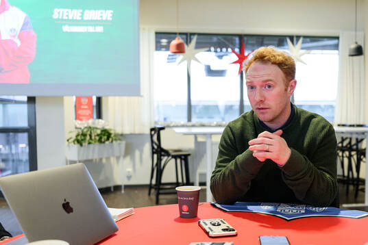 Helsingborgs tränare Stevie Grieve