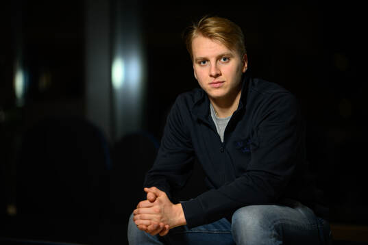 Felix Öhrqvist poses for a portrait