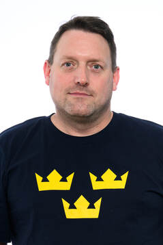 Equipment manager Daniel Nilsson poses for a portrait