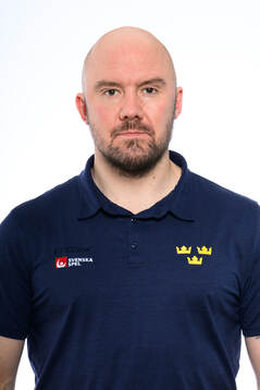 Assistant coach Nicklas Grossmann poses for a portrait
