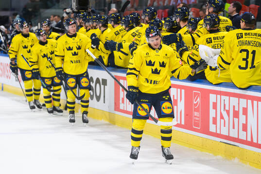 Erik Brännström of Sweden celebrates