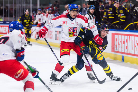 Lukas Sedlak of Czech Republic against Isac Hedqvist of