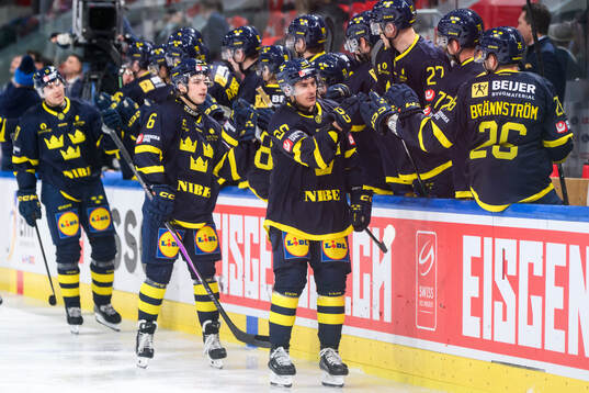 Andre Petersson of Sweden celebrates
