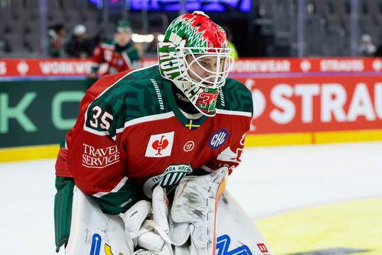 Goaltender Hugo Laring of Frölunda