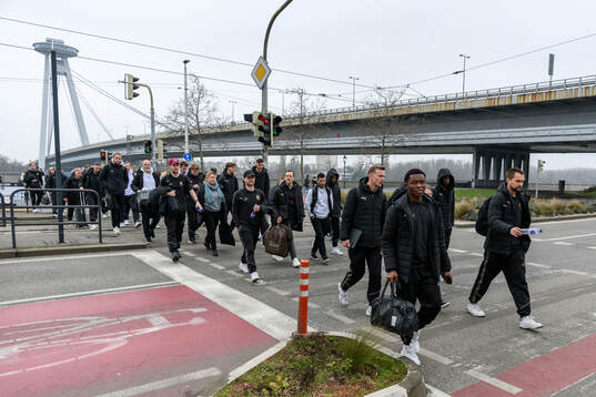 Players and staff of Häcken
