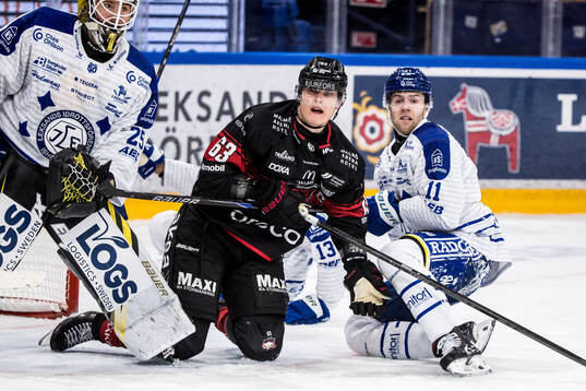 Malmö Redhawks Fredrik Händemark och Leksands Wiktor