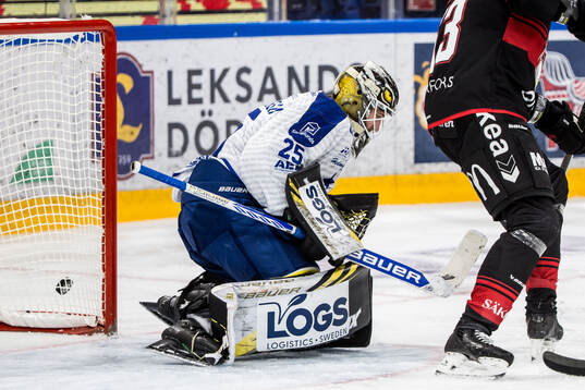Under ishockeymatchen i SHL mellan Leksand och Malmö