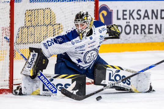 Leksands målvakt Robin Christoffersson och