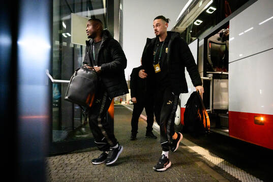 Brice Wembangomo and Amor Layouni of Häcken