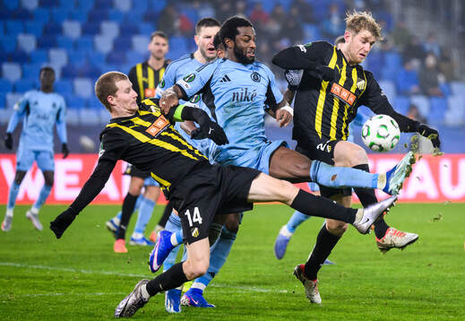 Simon Gustafson and Filip Helander of Häcken against