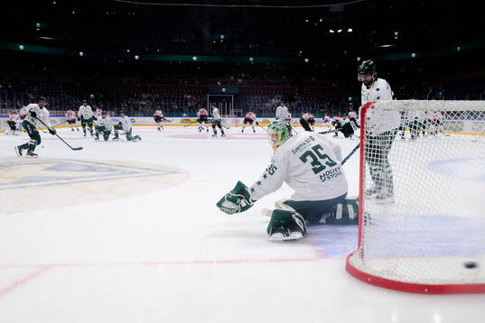 Färjestads målvakt Melker Thelin