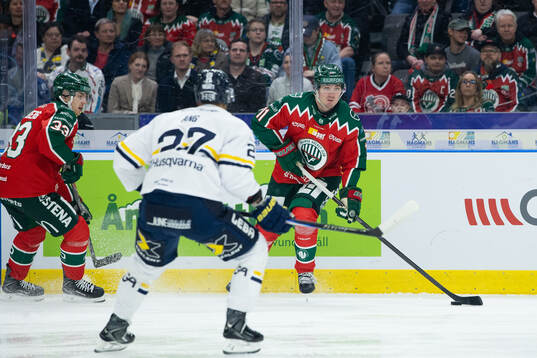 Frölundas Linus Högberg och Max Lindholm