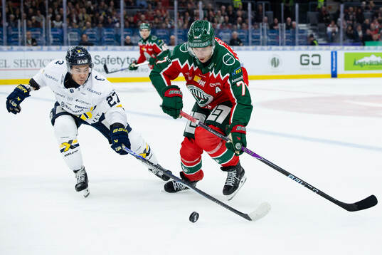 HV71s Jonathan Ang och Frölundas Henrik Tömmernes
