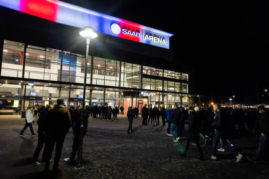 Exteriör vy av Saab Arena