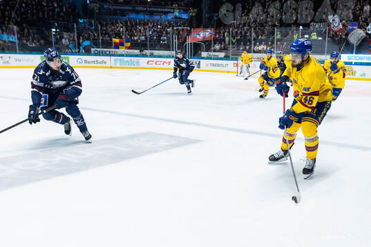 Linköpings Eskild Bakke Olsen och Djurgårdens Albin Grewe