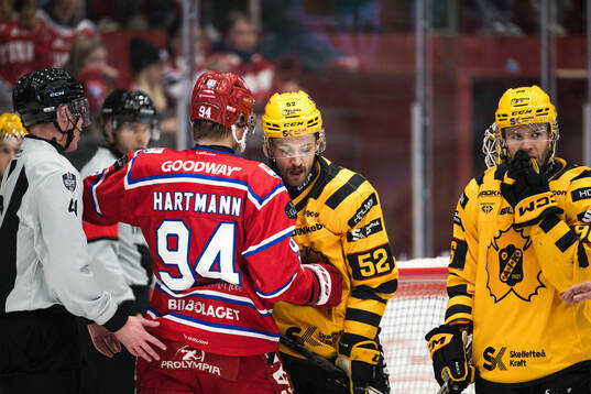 Timrås Sebastian Hartmann och Skellefteås Arvid Lundberg