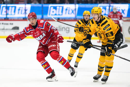 Timrås Anton Lundmark och Skellefteås Lars Bryggman