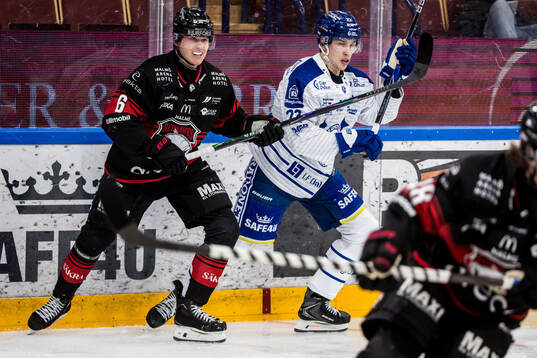 Malmö Redhawks Eemil Viro och Leksands Lukas Vejdemo