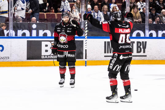 Malmö Redhawks Robin Hanzl jublar