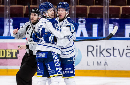 Leksands Kalle Östman jublar