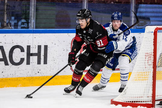 Malmö Redhawks Kalle Hemström och Leksands Kalle Östman
