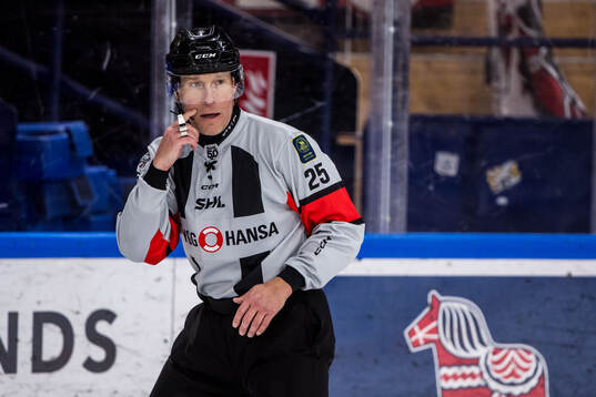 Under ishockeymatchen i SHL mellan Leksand och Malmö