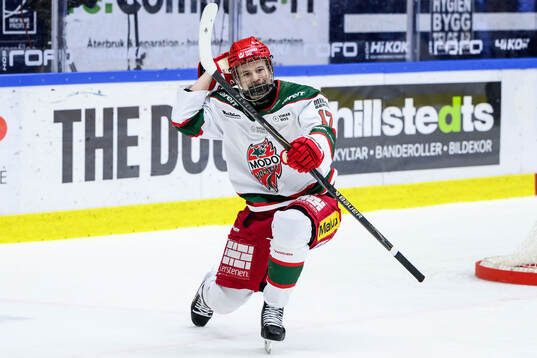 Modos Elton Hermansson jublar