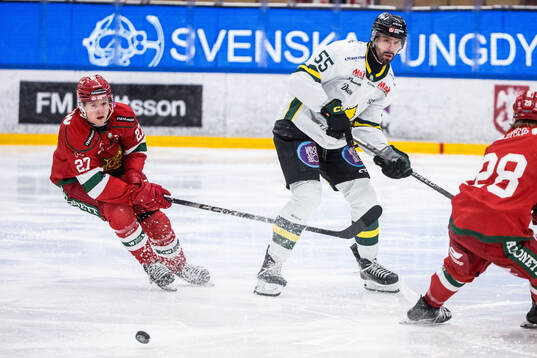 Moras Hampus Larsson och Östersunds Linus Videll