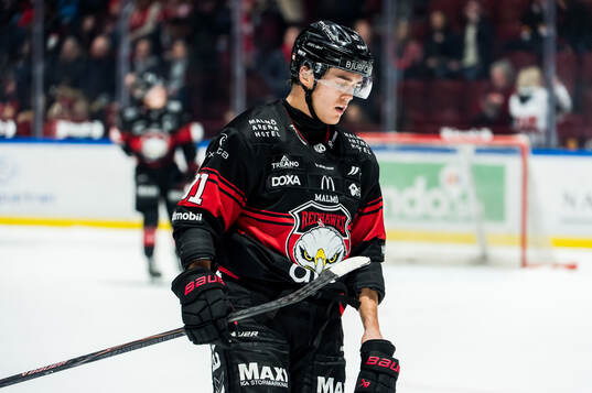 Malmö Redhawks Axel Sundberg deppar