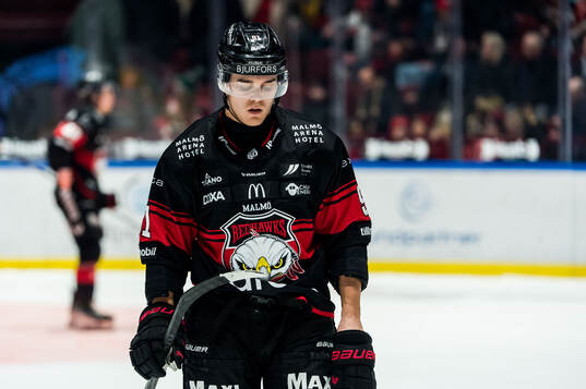 Malmö Redhawks Axel Sundberg deppar