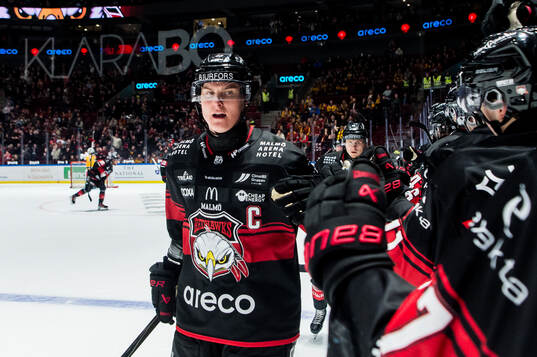 Malmö Redhawks Fredrik Händemark jublar
