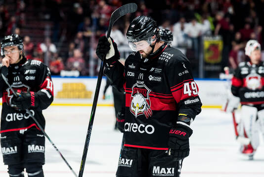 Malmö Redhawks Seth Barton deppade