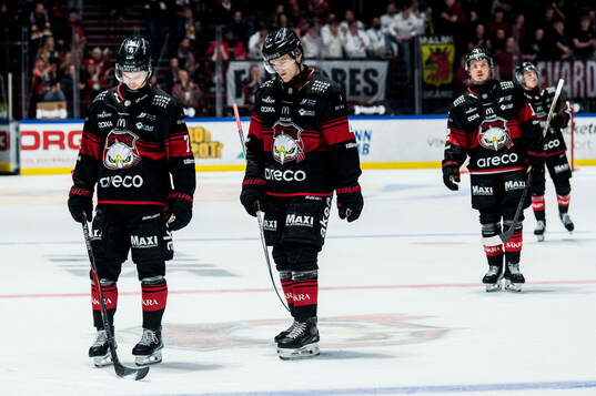 Malmö Redhawks spelare deppar