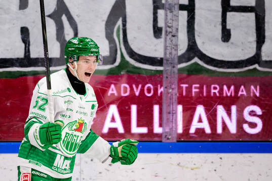 Rögles Felix Nilsson jublar