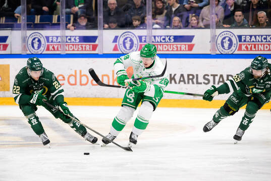 Färjestads Per Åslund och Linus Johansson